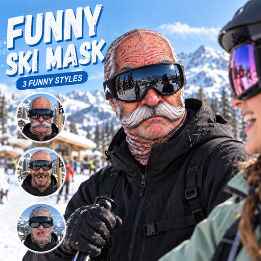 Lustige, realistische Skimaske – Urkomische Winterparty-Ausrüstung für Gruppen im Freien